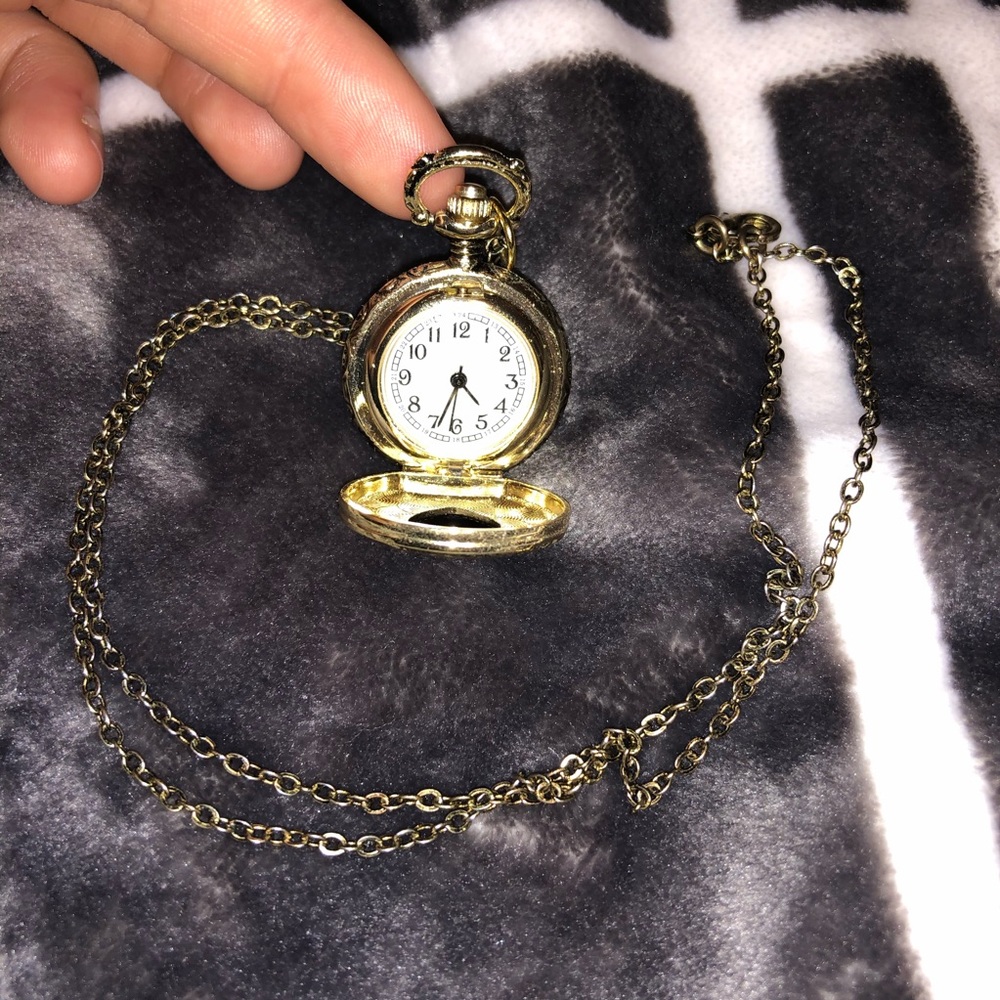 Beautiful Golden Heart Shaped Locket Watch